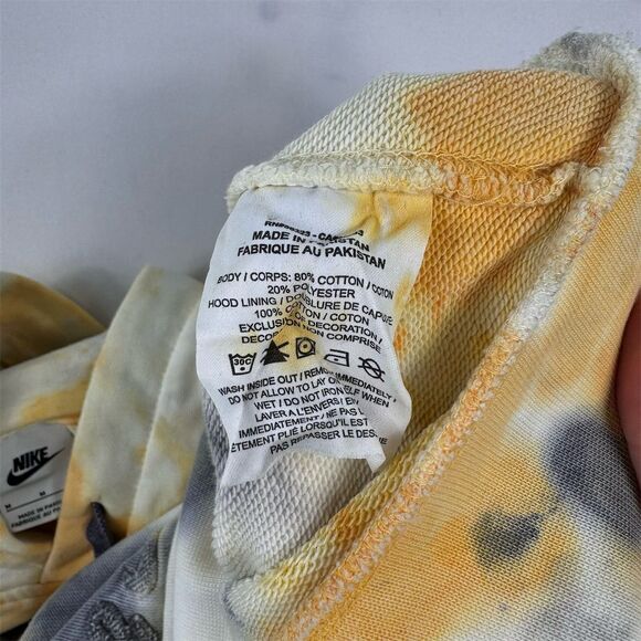 Nike Tie-Dye Pullover Hoodie Multicolor Men’s Size M Graphic Print - Picture 5 of 7